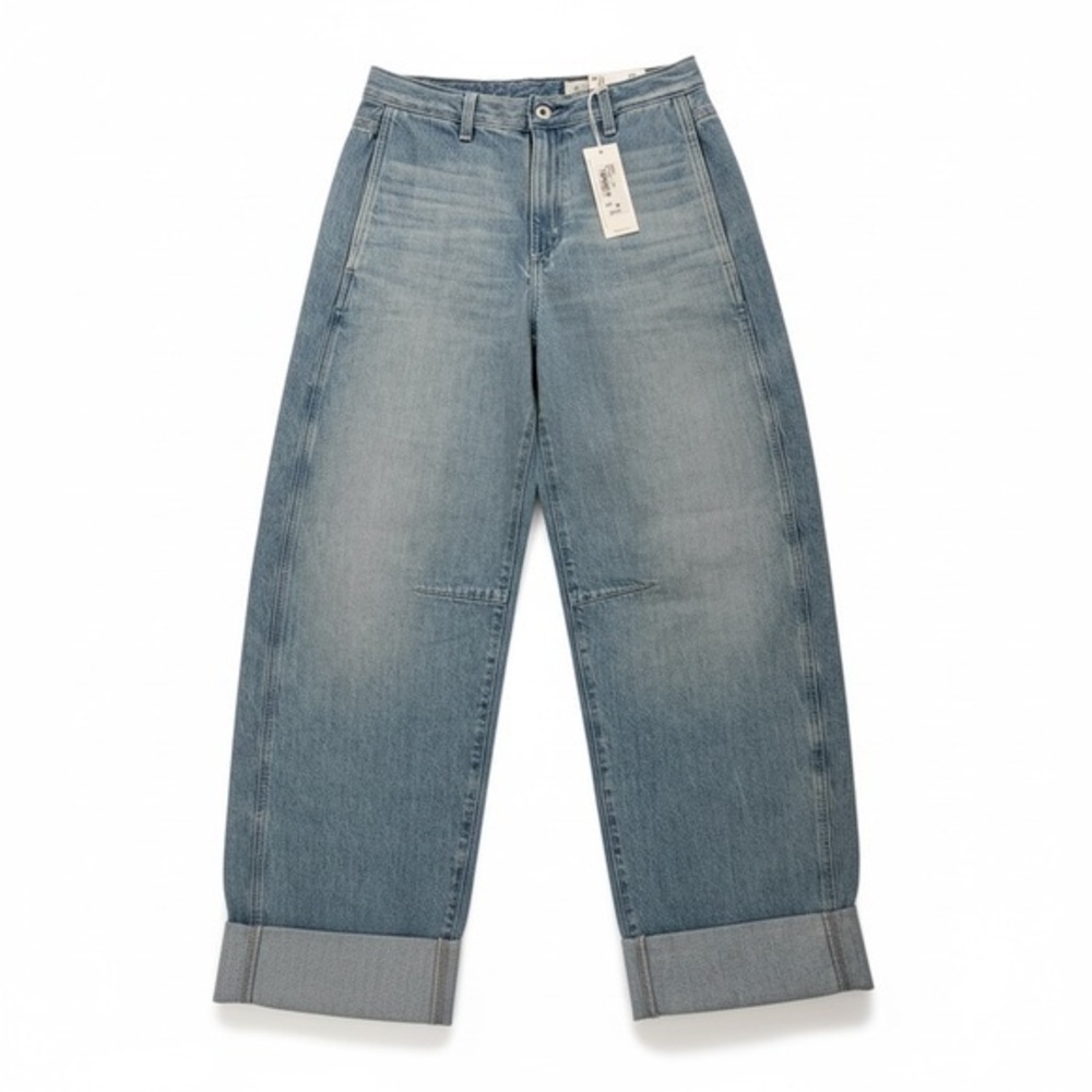 AG Mercer High Rise Cuffed Barrel Jeans